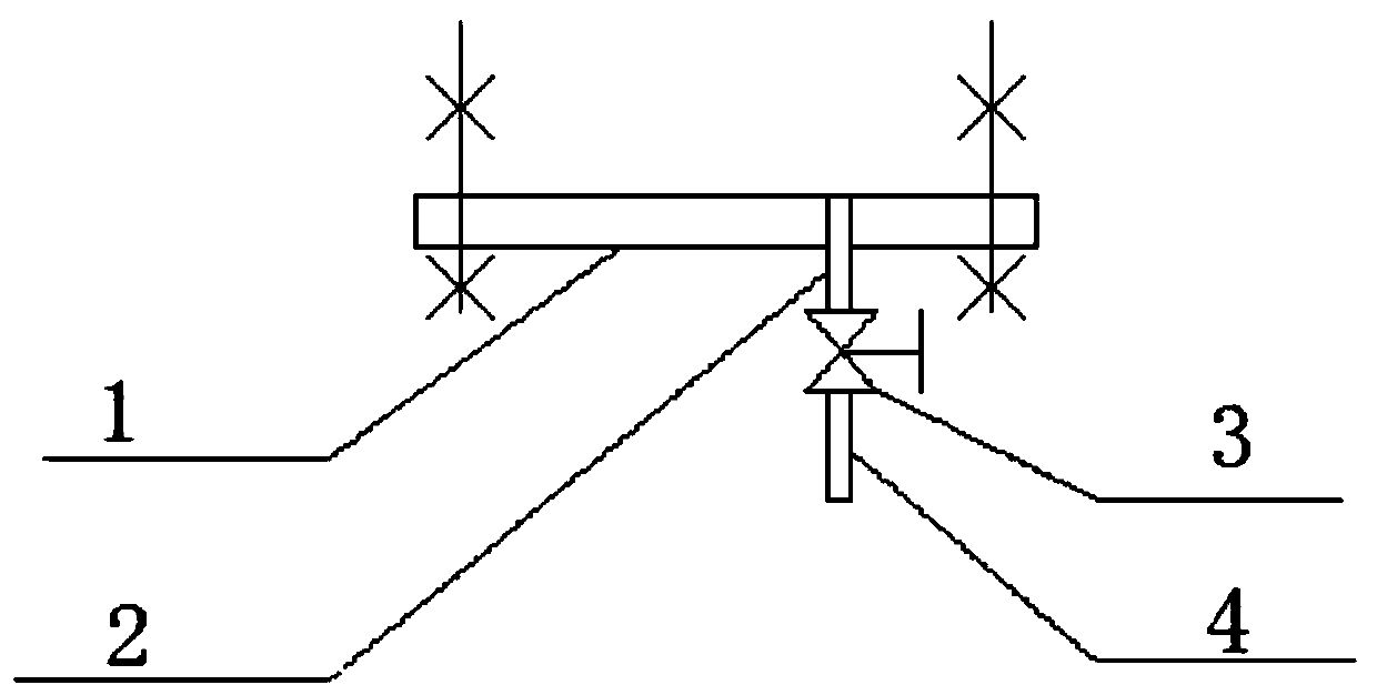 Device and method for measuring water level in spherical tank settlement test