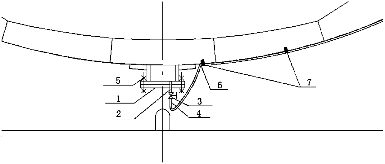 Device and method for measuring water level in spherical tank settlement test