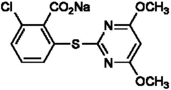 Weeding composition containing pyrithiobac-sodium and amicarbazone
