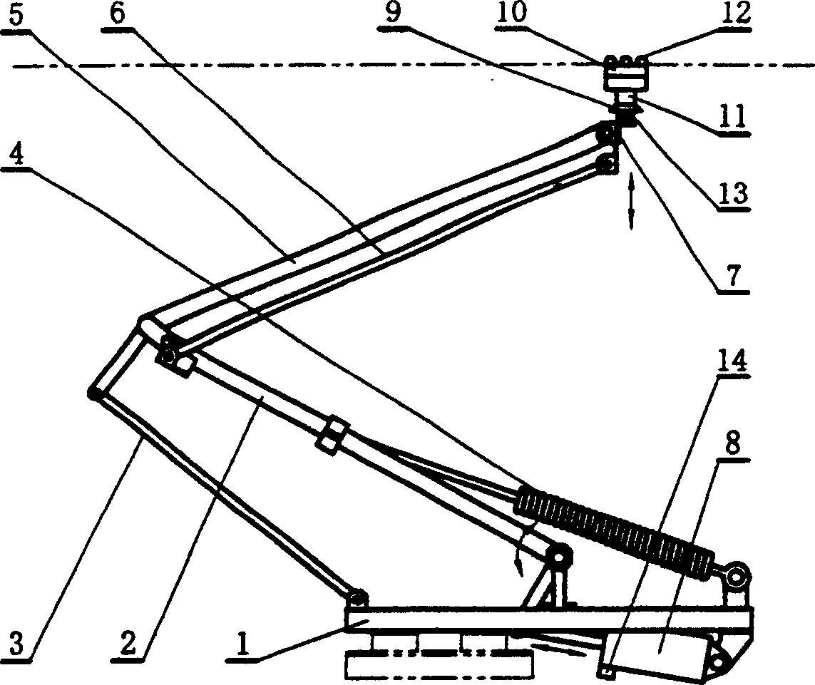 Double-wire powering trolleybus pantograph