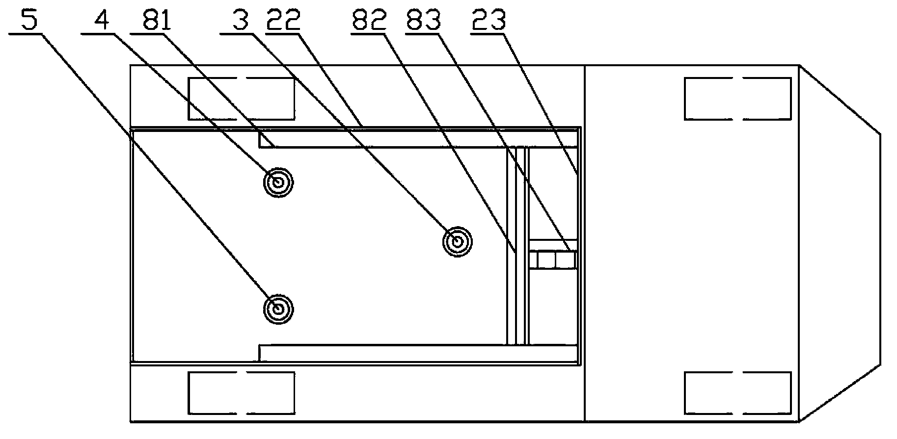 Three-way scraping plate tilting cart