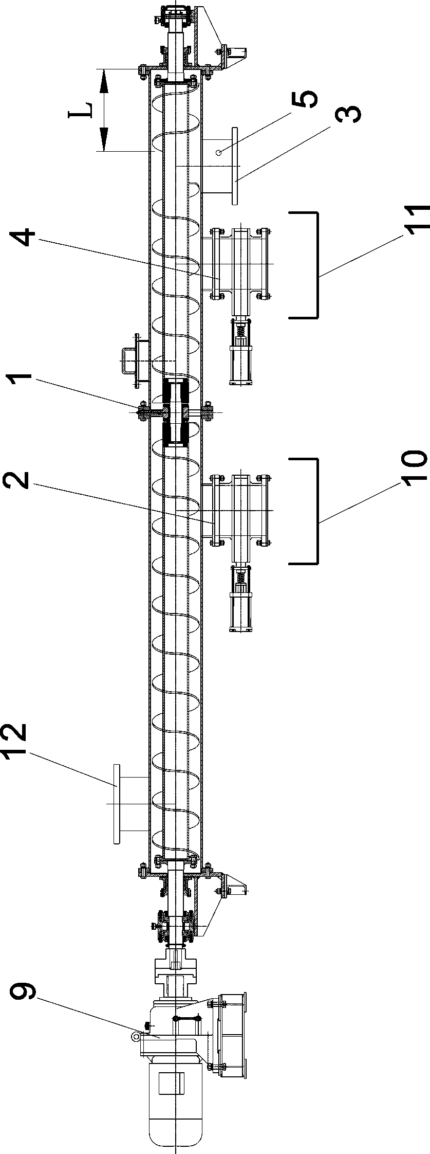 Spiral conveyer fault automatic repair device and method