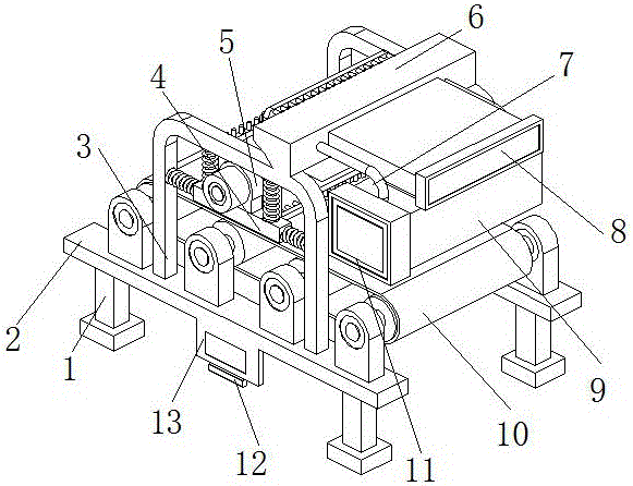 Light garbage collection device of belt conveyor