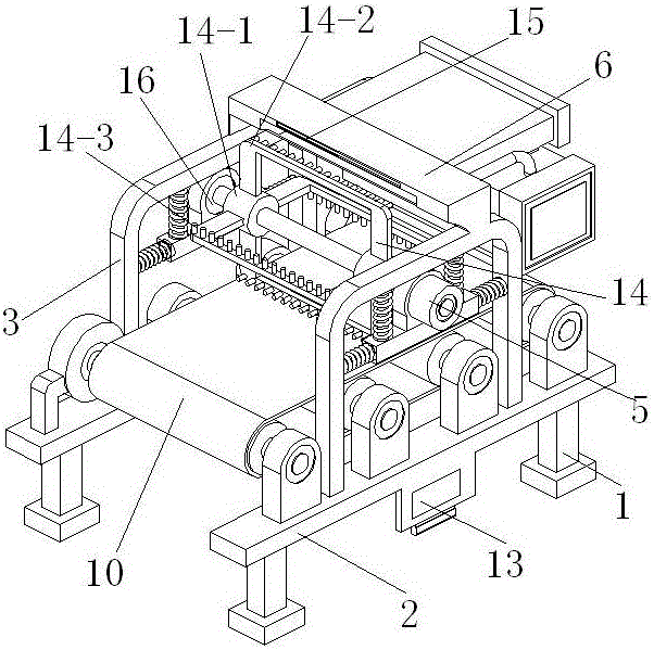 Light garbage collection device of belt conveyor