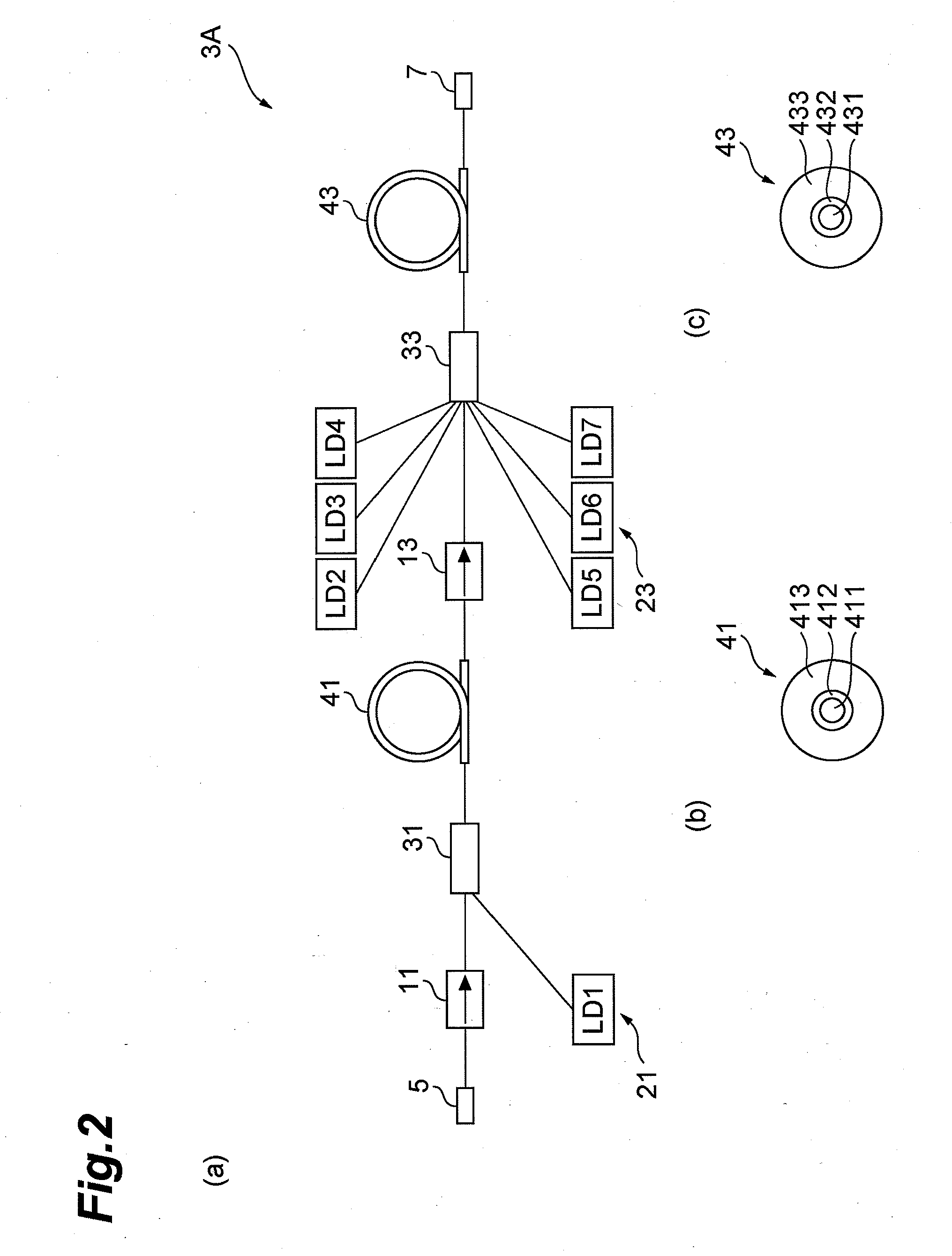 Optical amplification module and laser light source apparatus