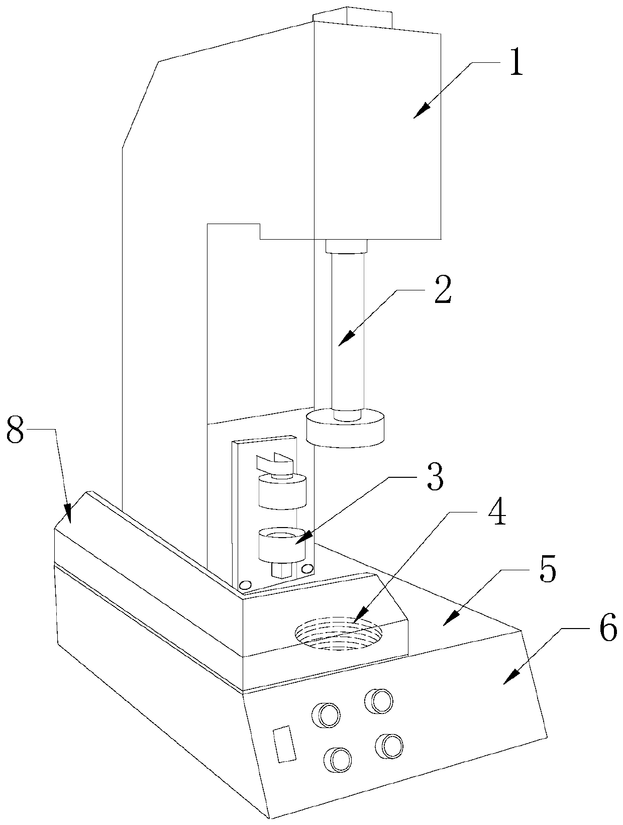 Transformer pin leveling machine