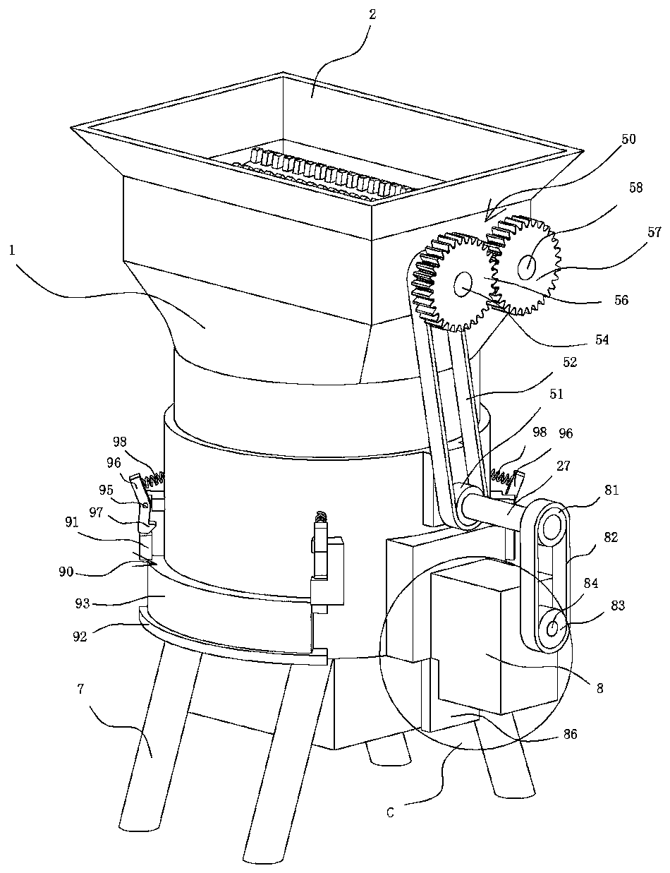 Straw processing device