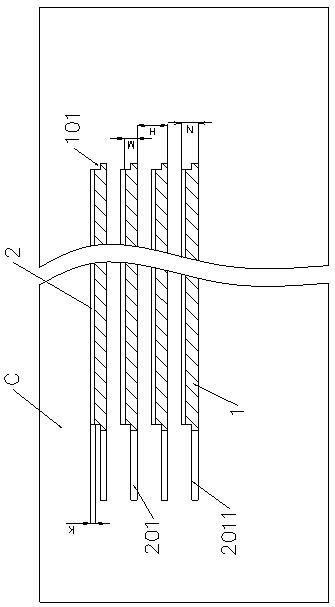 Production method of die-cutting foam rubber without knife marks