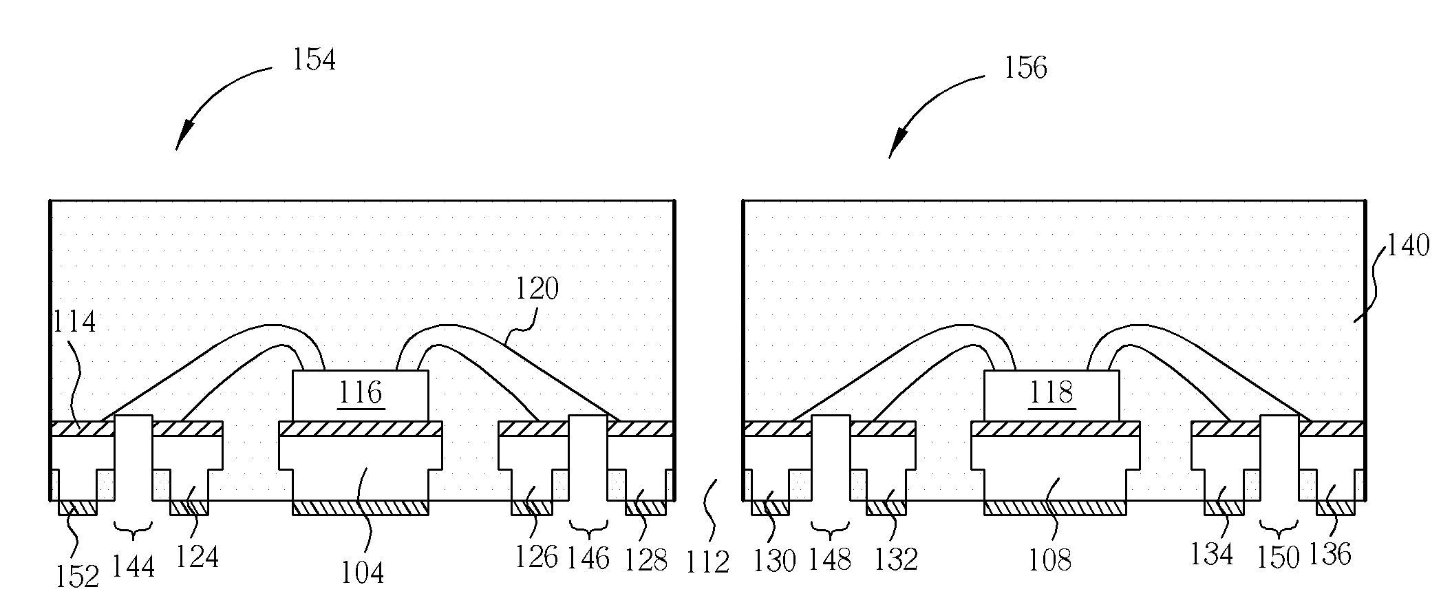 Method for forming leadless semiconductor packages