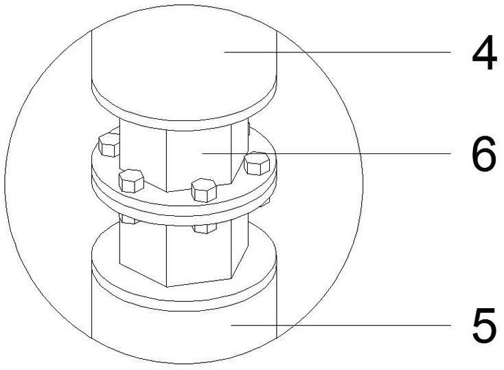 Herringbone vertical rod pull rod device suitable for field electric power construction operation