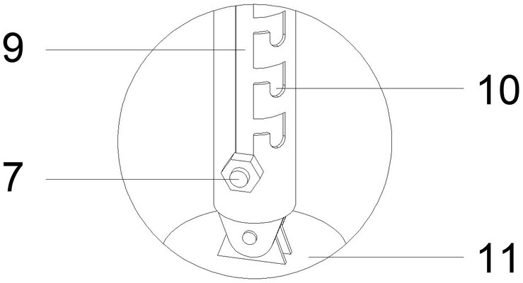 Herringbone vertical rod pull rod device suitable for field electric power construction operation