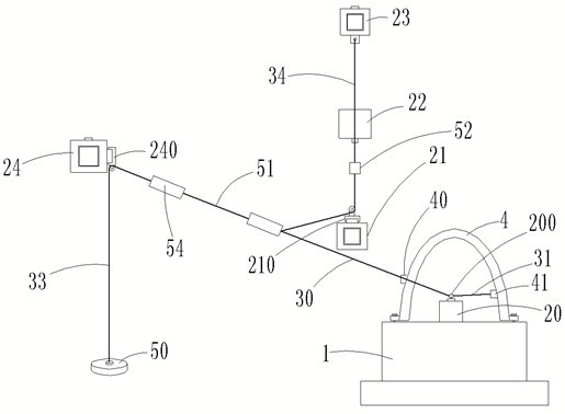 Fatigue load flexible applying system for aircraft vibration superposition fatigue strength test