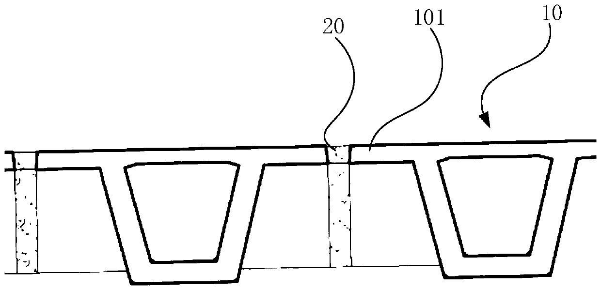 Prefabricated box girder flange template