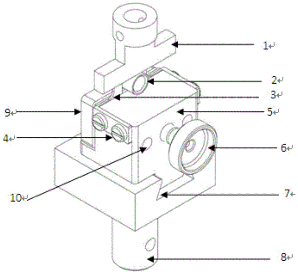 Detection device for high-temperature performance of tube wall of polyimide liner