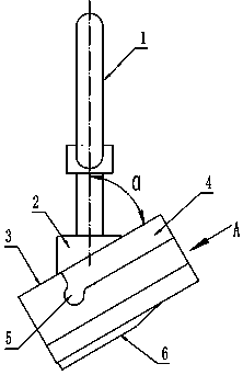 Specific lifting tool for lifting inclined-wedge mechanism of mold