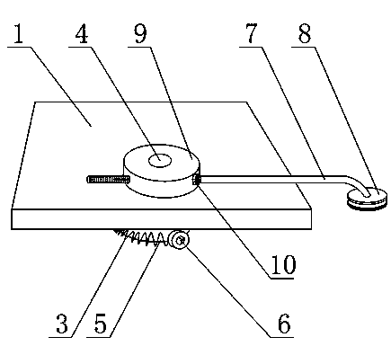 Wire stranding machine tensioning device facilitating adjustment of extending length of wire stranding rod