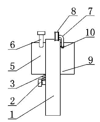 Wire stranding machine tensioning device facilitating adjustment of extending length of wire stranding rod