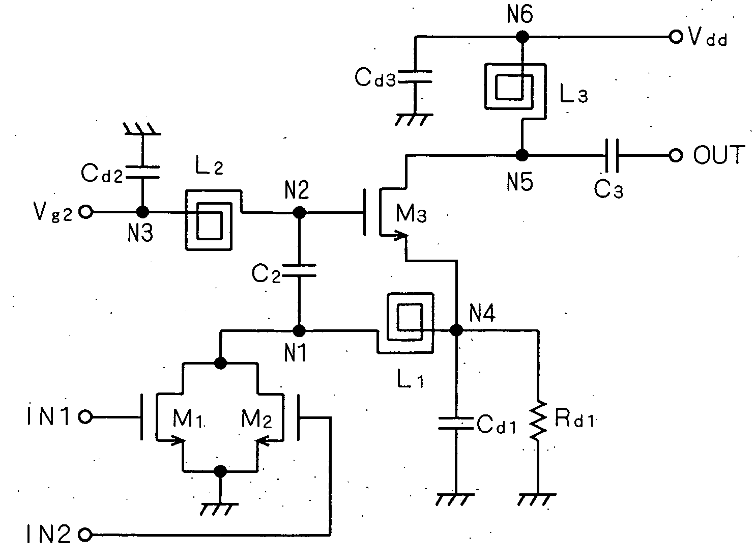 Current-reuse-type frequency multiplier
