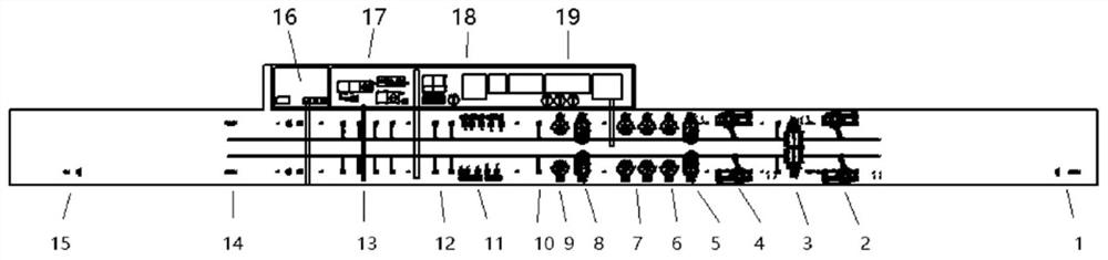 Intelligent cleaning line for locomotives