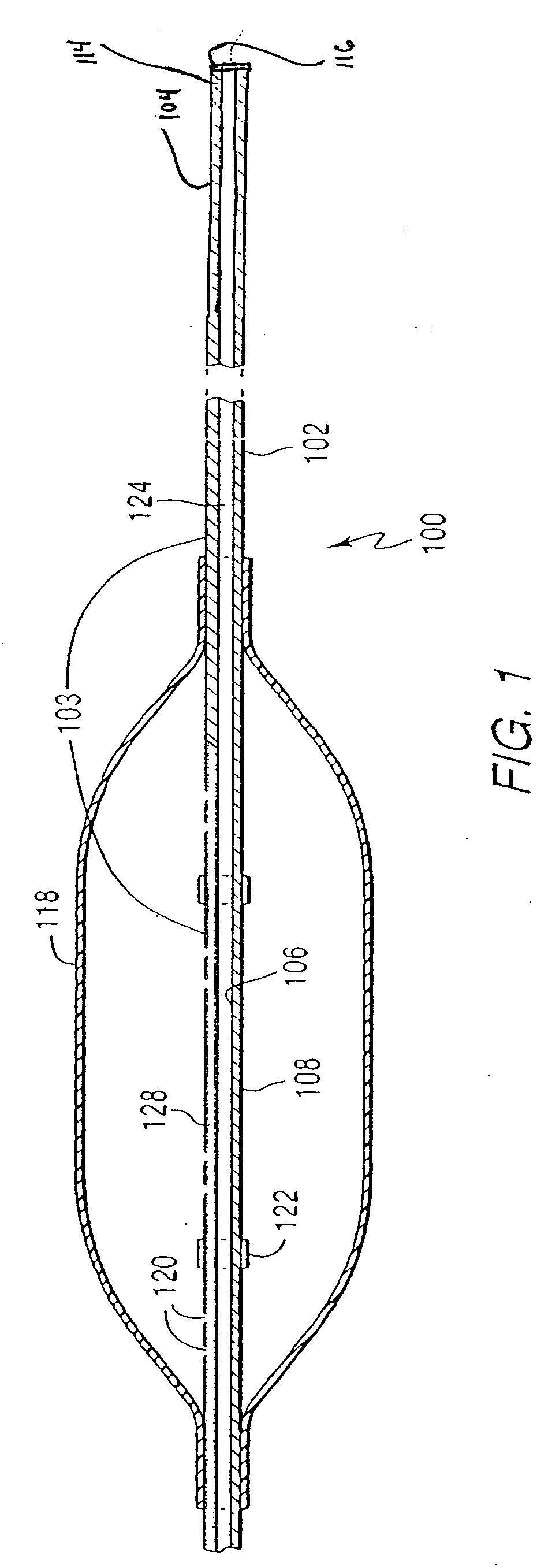 Vascular catheter with an expandable section and a distal tip for delivering a thromboembolic protection device and method of use