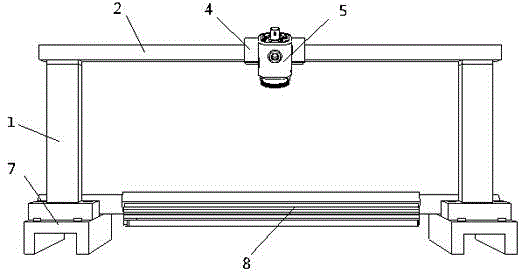 Plane material surface defect detection device and detection module thereof