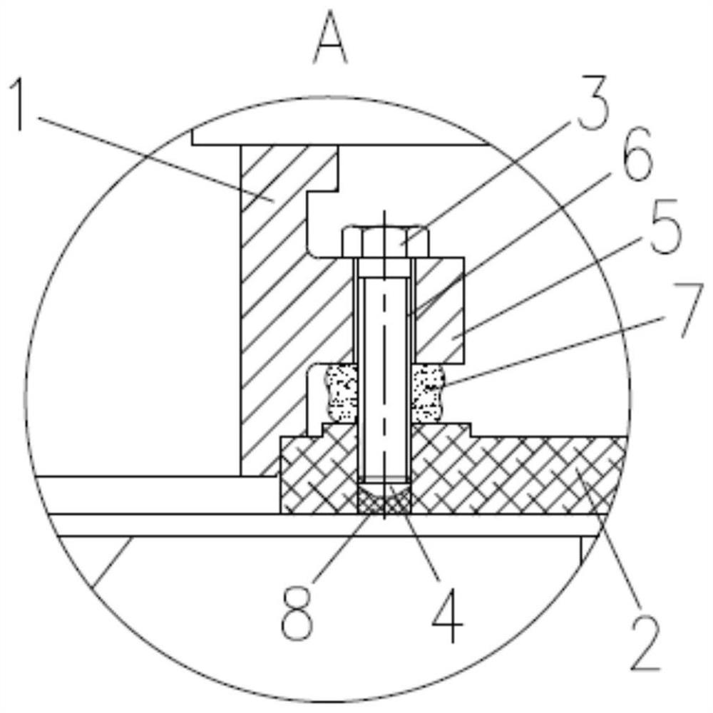 Impeller cover plate connecting structure for GF type flotation machine and transformation and installation method of impeller cover plate connecting structure