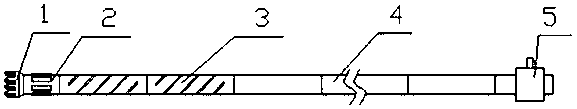 Coal mine underground horizontal drilling coring drilling tool combination and using method thereof