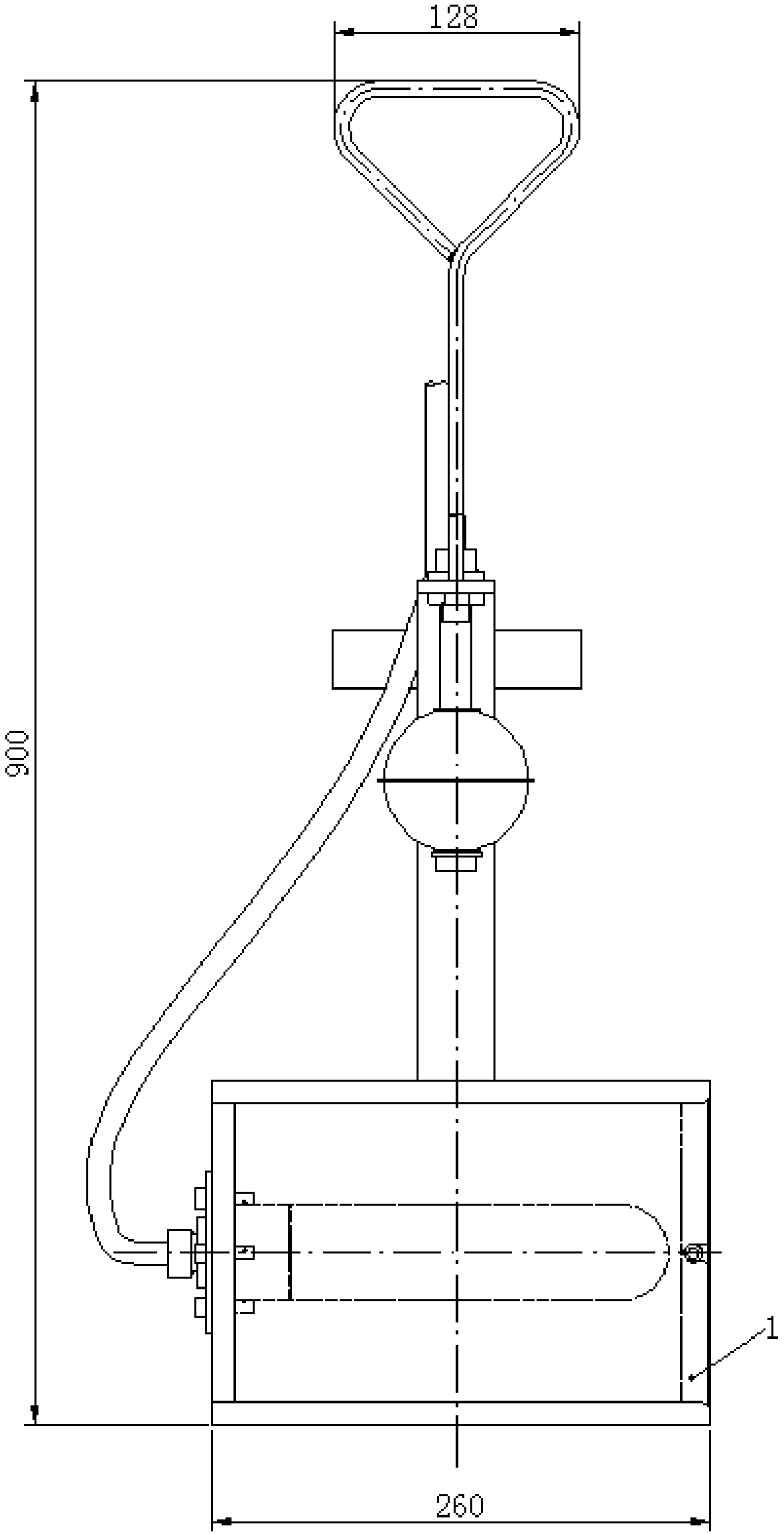 Novel fuel pool underwater lamp assembly