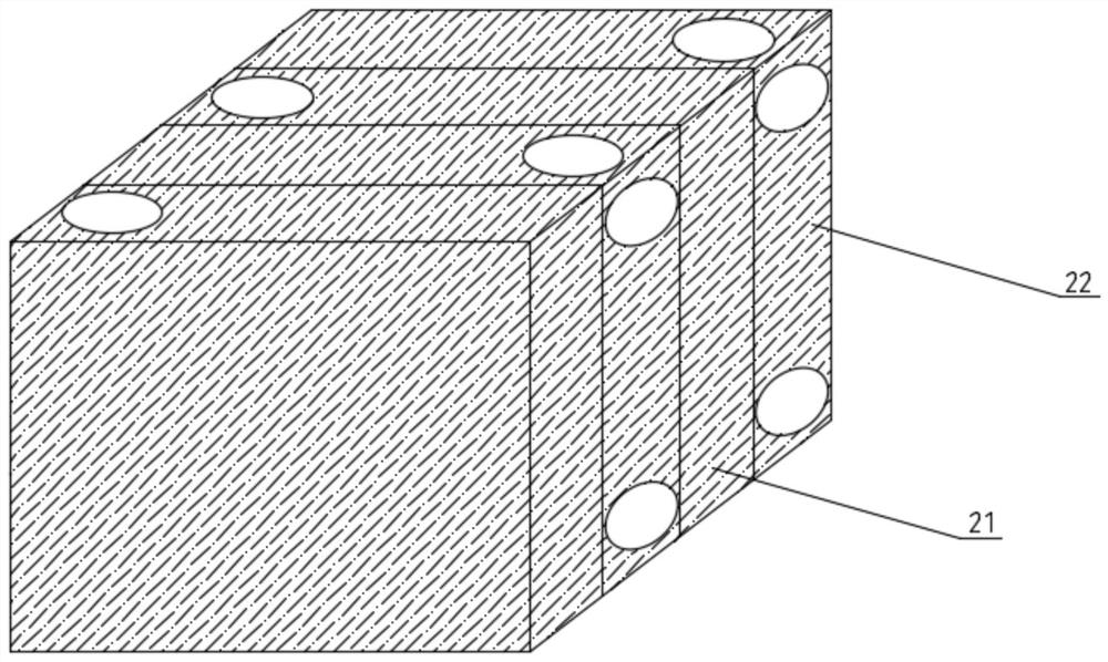 Flue gas recovery heat exchange device and heat exchange method for acid regeneration unit