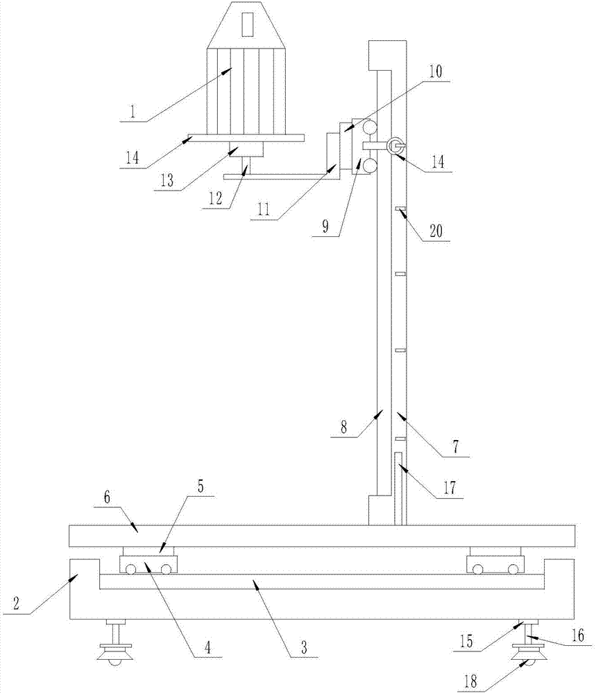 Level scanner laser detector with height adjusting function