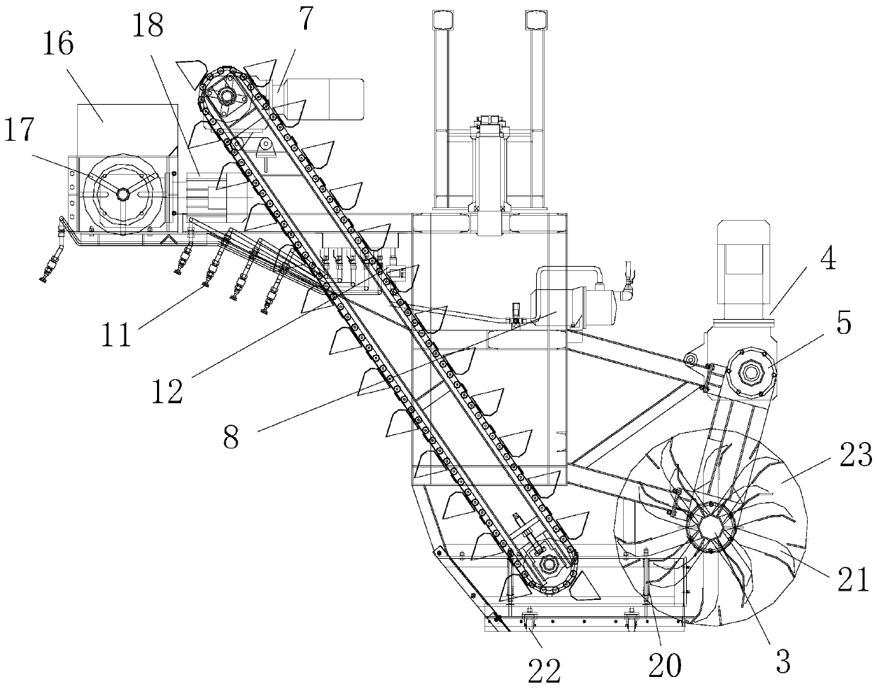 Tea pile turning system and control method thereof