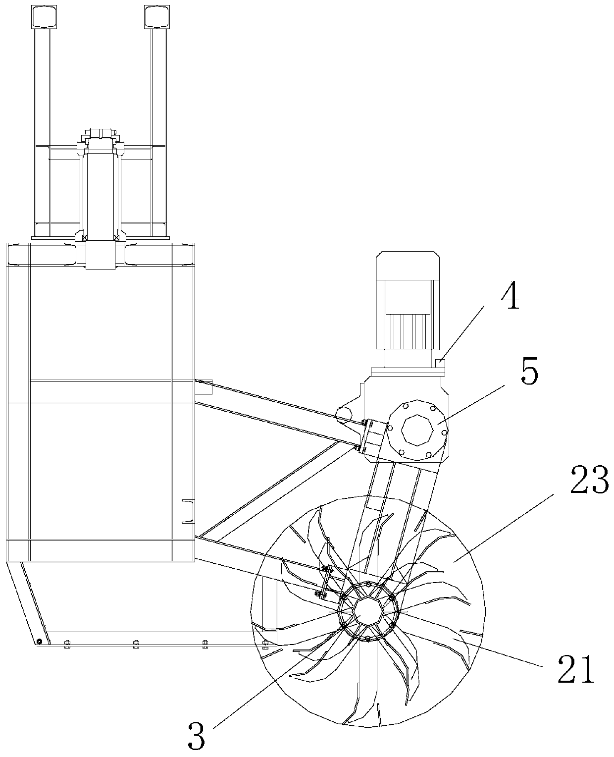 Tea pile turning system and control method thereof