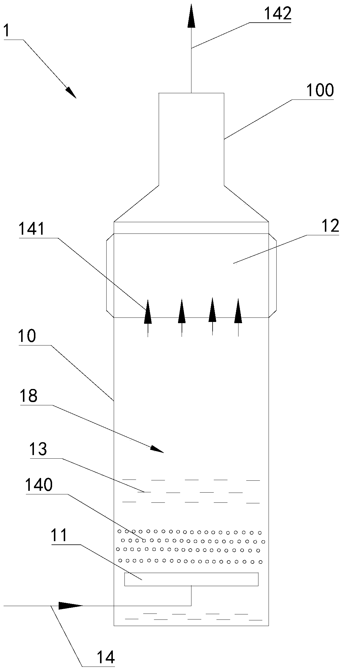 Desulfurized flue gas aftertreatment device and method and wet desulphurization system