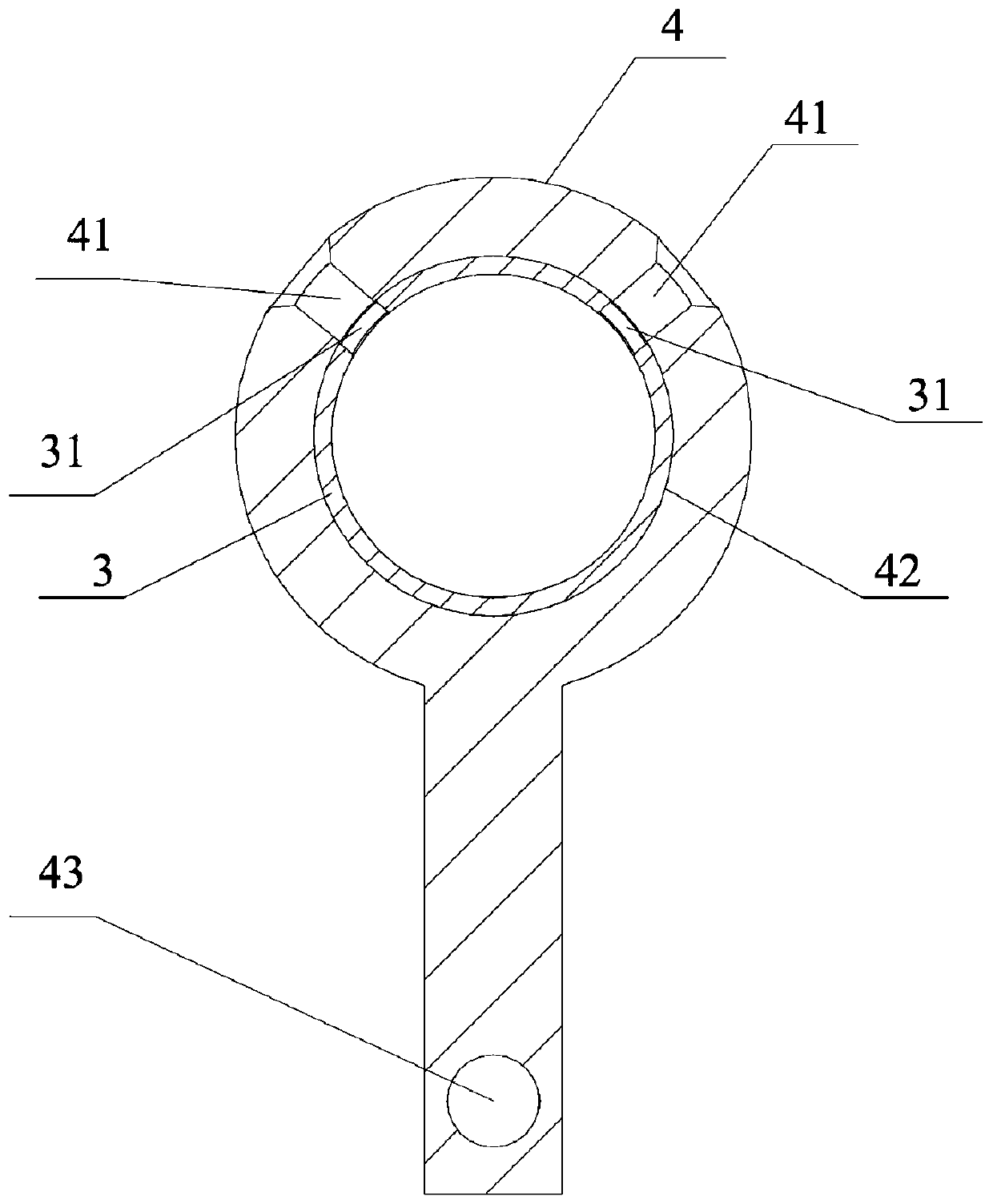 Device for testing oil gathering capacity of oil inlet of connecting rod