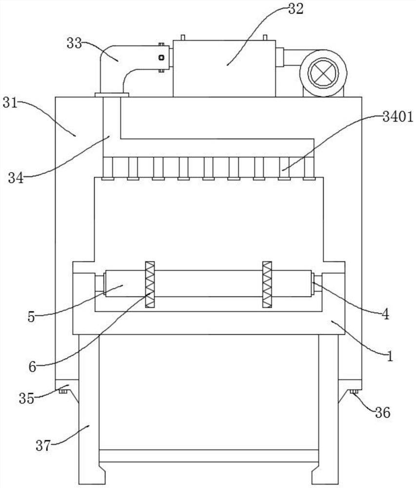 Surface spraying device for metal copper surface coating