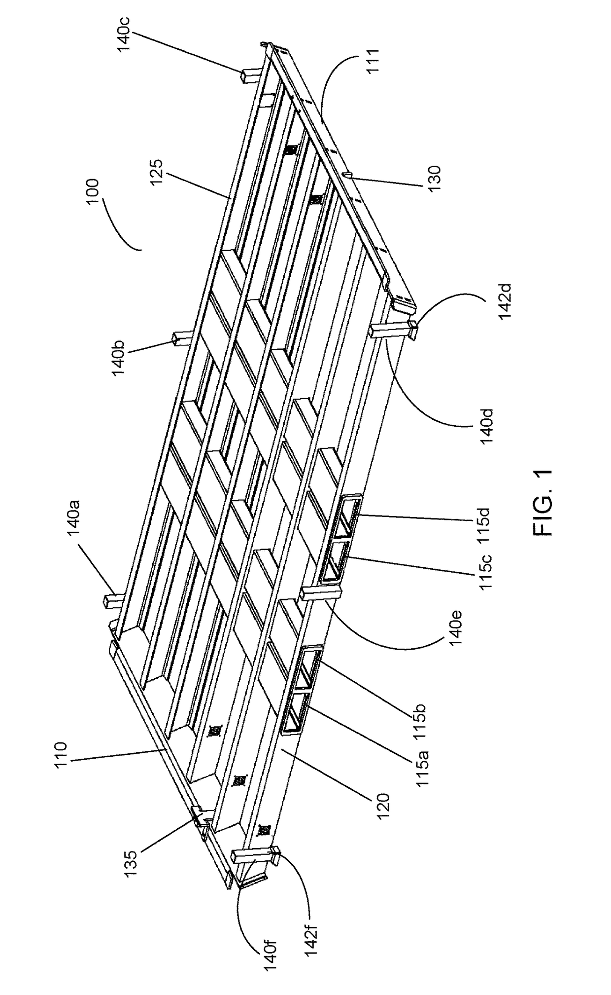 Pallet having posts and stacking bells to allow stacking while loaded with steel sheets