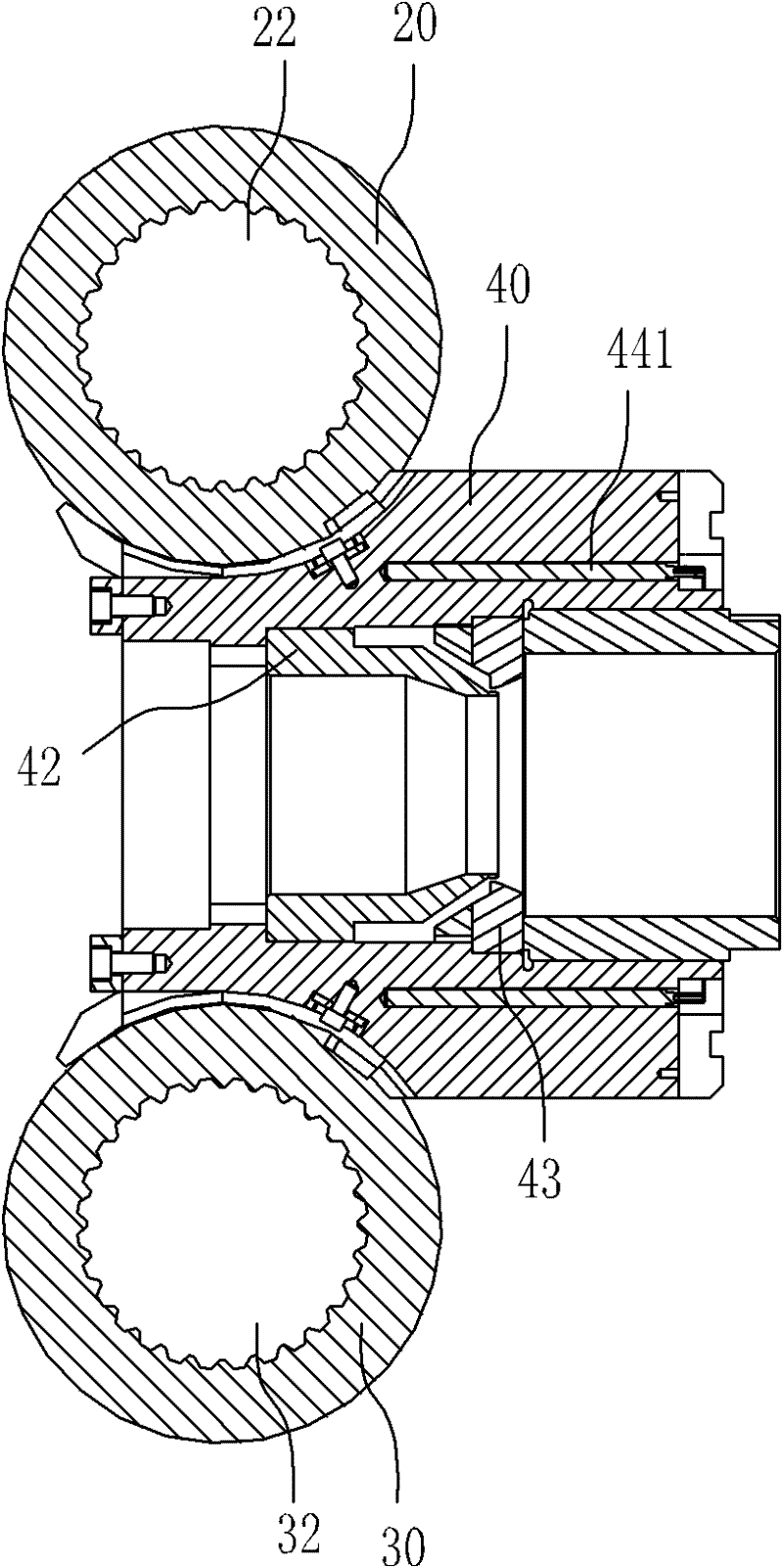 Continuous extrusion device