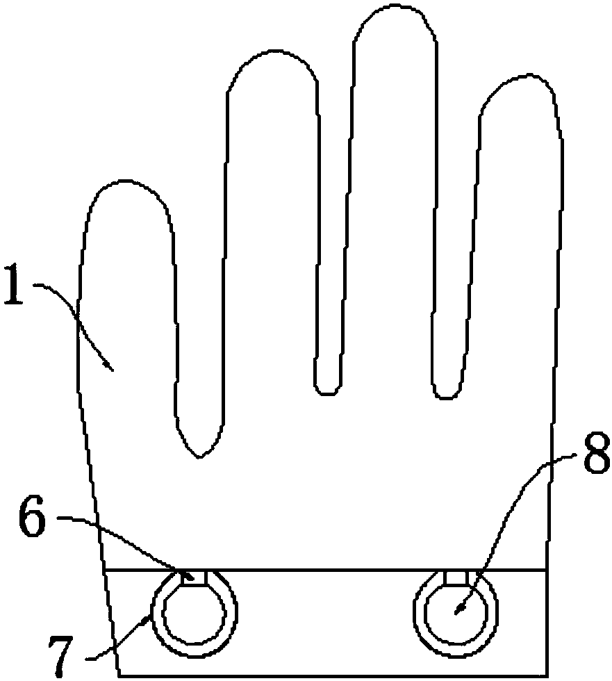 Breathable medical combined-type anti-allergic gloves being convenient to wear