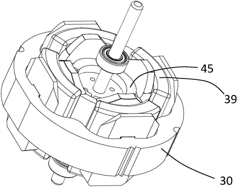 Synchronous motor assembly, pump and blower fan