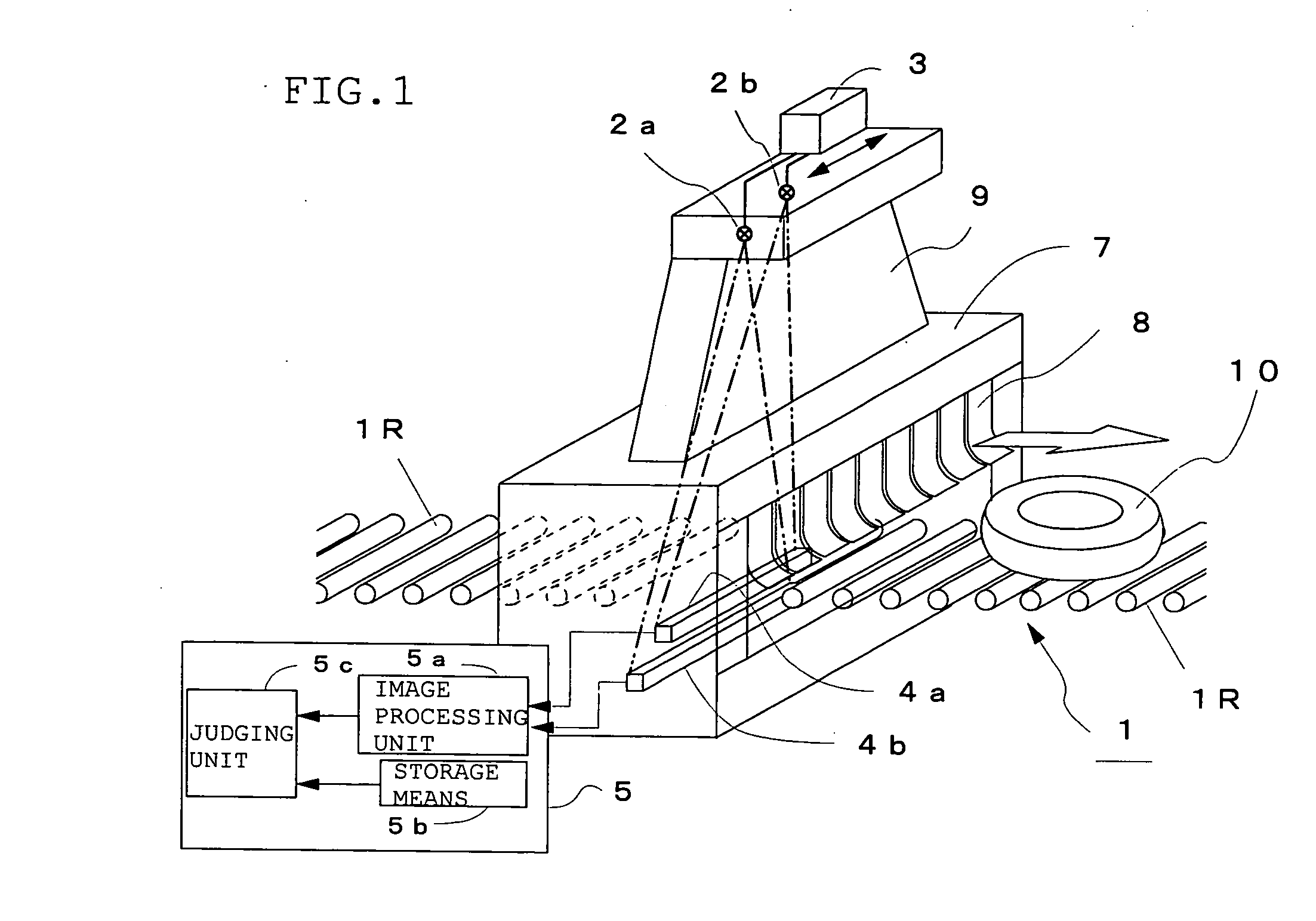 Method and device for x-ray inspection of tire