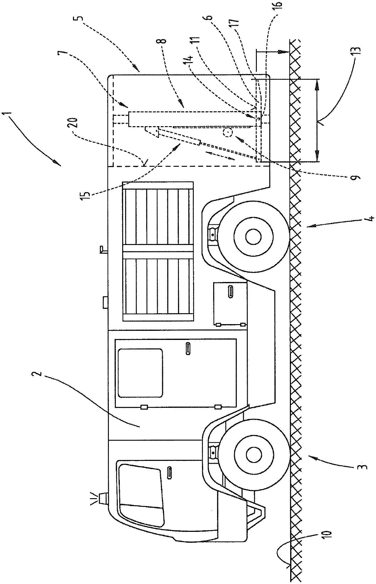 Vehicle, in particular emergency vehicle, with a loading arrangement