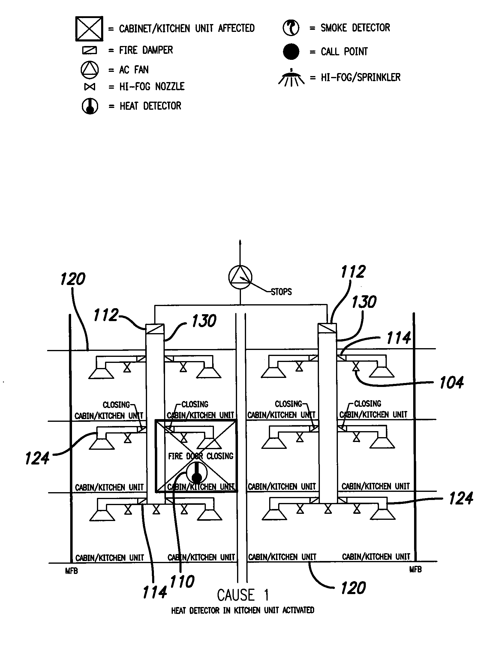 Fire containment and monitoring system