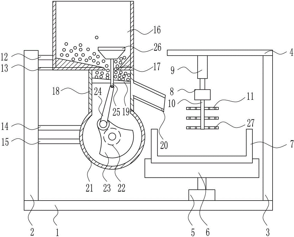 Feed blending and preparation treatment device for livestock husbandry