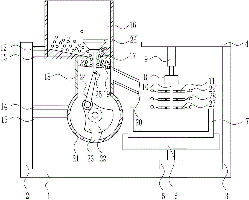 Feed blending and preparation treatment device for livestock husbandry