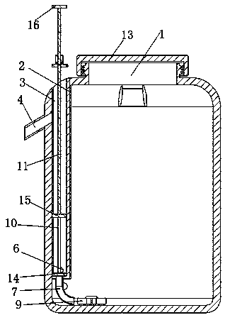 An easily accessible emulsifier storage tank