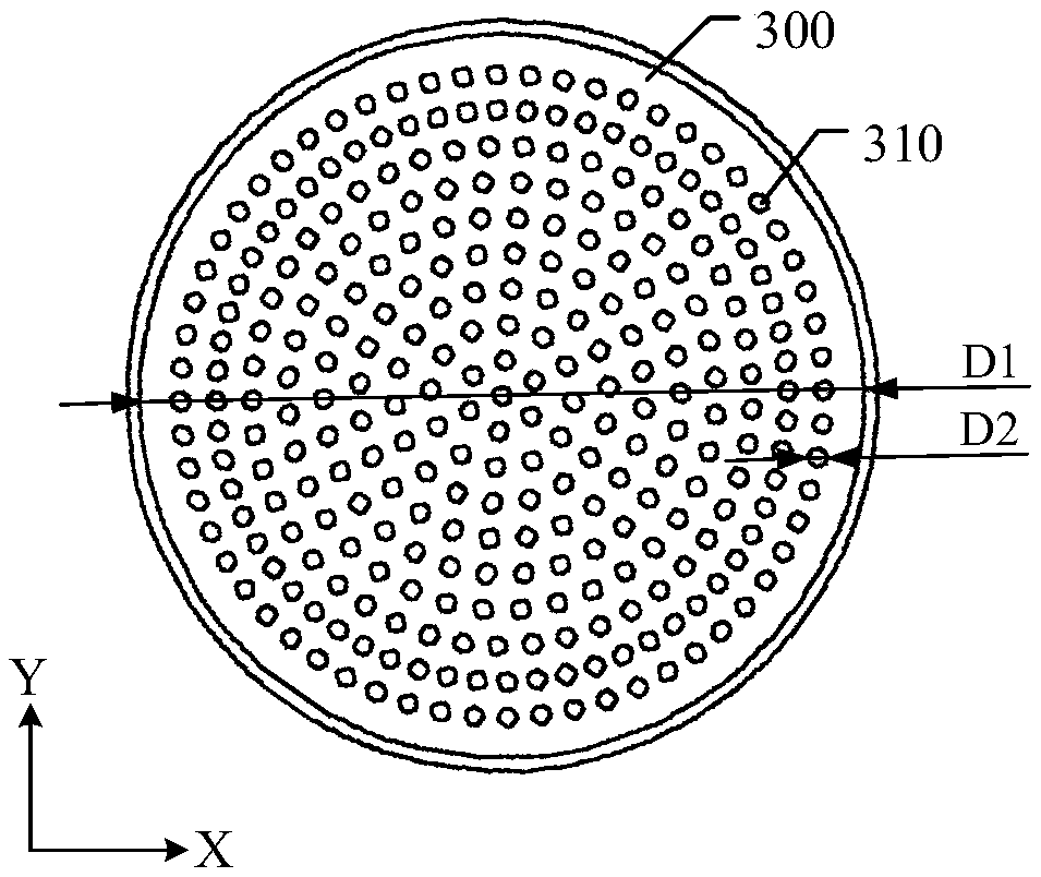 Crystal oscillator probe structure and evaporation plating device