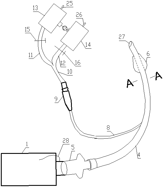 Airbag pressure adjusting system for ventilator and use method of adjusting system