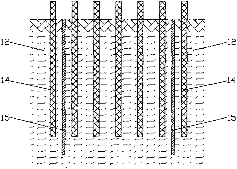 High-frequency static compaction-drainage-grouting composite foundation processing method and special equipment