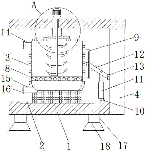 Crushing device for iron phosphate product processing