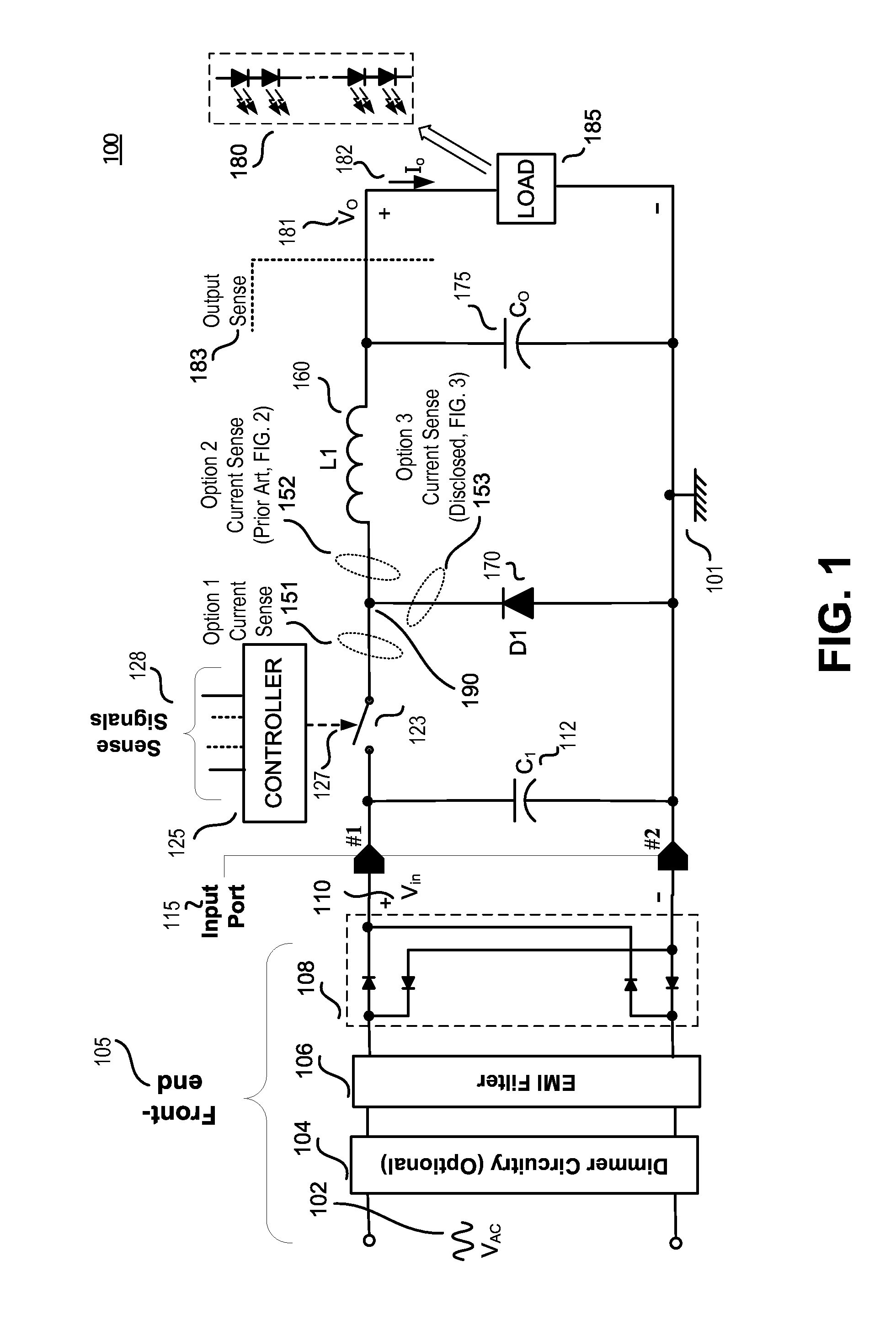 Simplified current sense for buck LED driver
